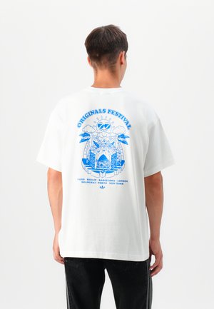 MUSIC FESTS TEE UNISEX - Print T-shirt - core white