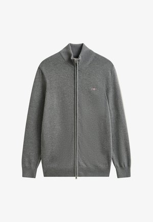 GANT Kardigán - dark grey melange
