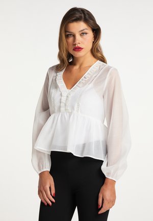 faina, Bluse - wollweiss
