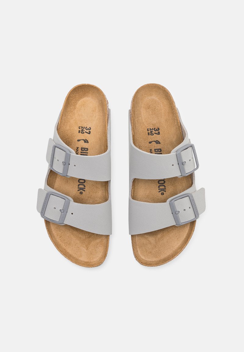 Birkenstock Light Gray Textured Sandals Birkenstock Sandals - dove gray/light grey - Zalando.ie main image 3