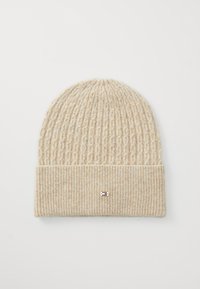 CABLE FLAG BEANIE - Mütze - sandalwood melange