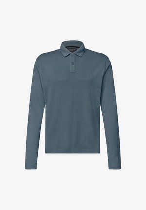 Street One MEN, LANGARM POLOSHIRT IN UNIFARBE - Poloshirt - vintage blue