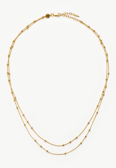 Missoma DOUBLE CHAIN NECKLACE - Nyaklánc - gold-coloured