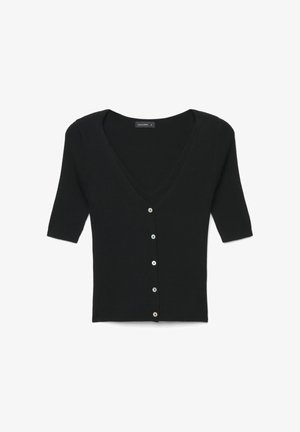 Calliope, T-SHIRT TINTA UNITA - Gilet - ultrablack