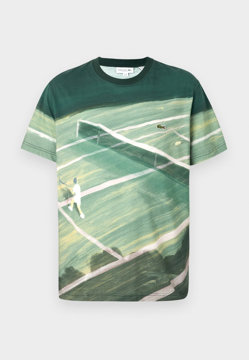 Lacoste T-shirt print groen