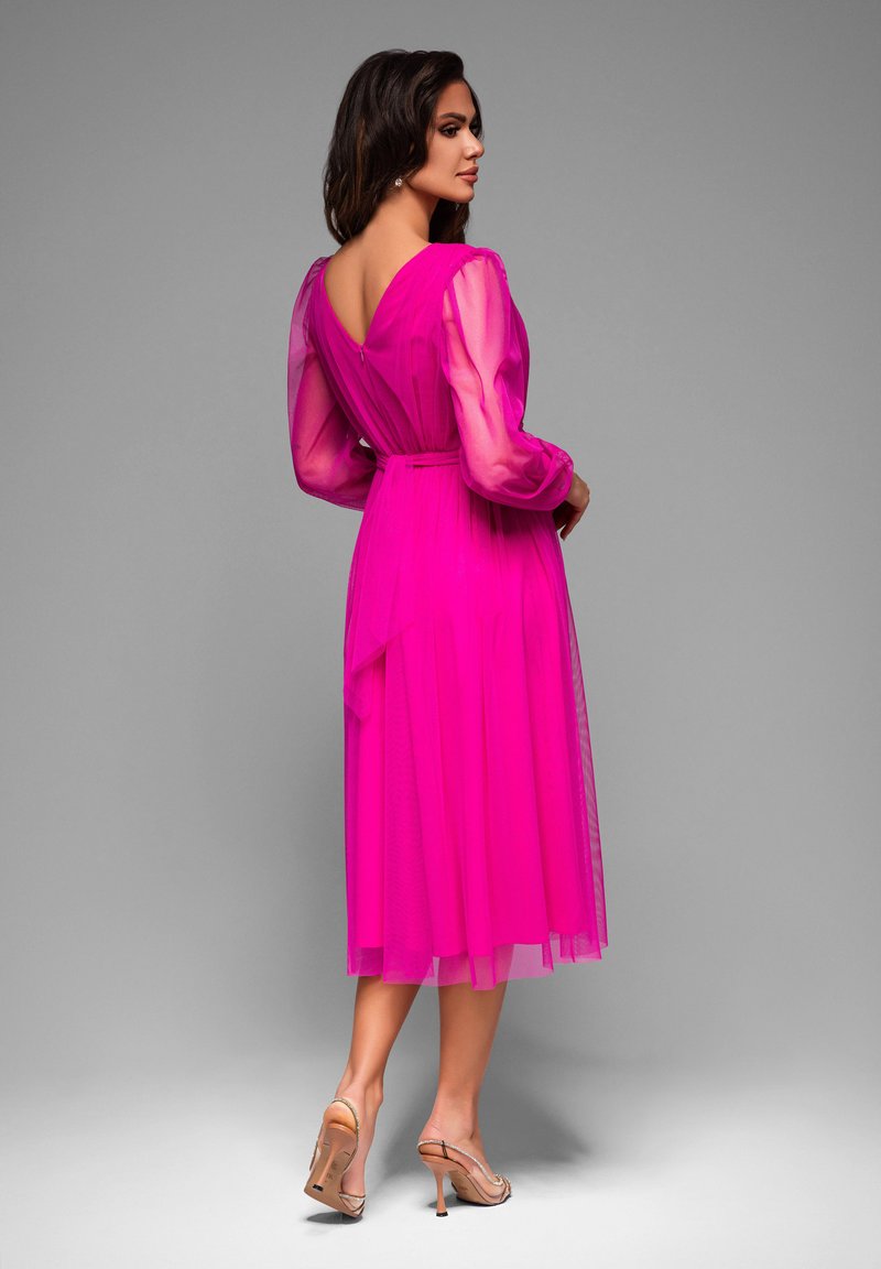 Ombre Cocktail dress / Party dress - fuchsia/pink