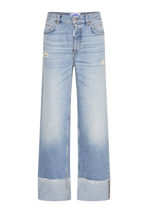 BASERAFINA - Straight leg -farkut - vintage meduim blue denim