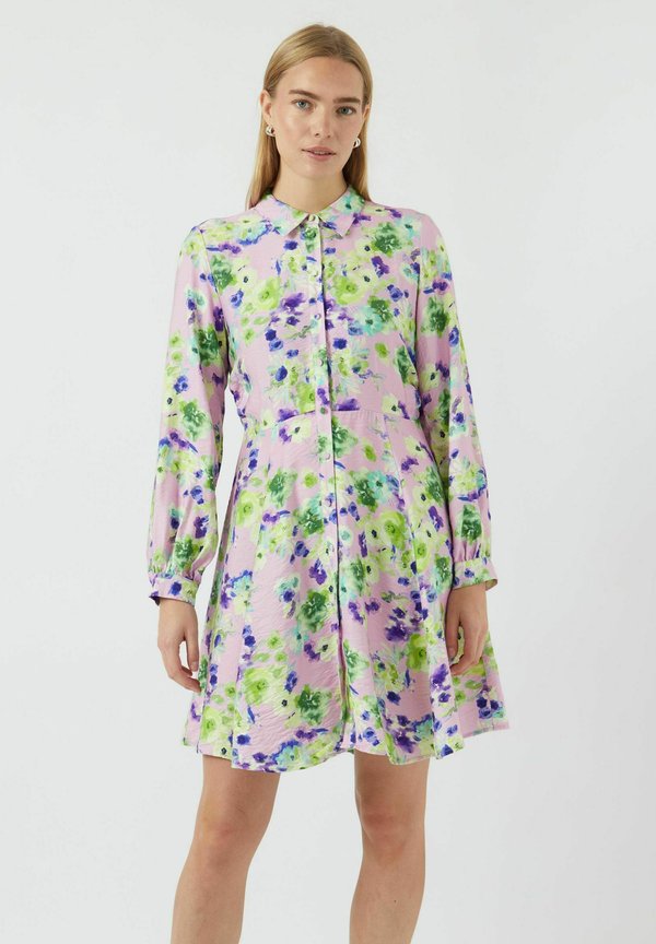 KAYA NOOS - Blusenkleid - pale lilac aop wilma