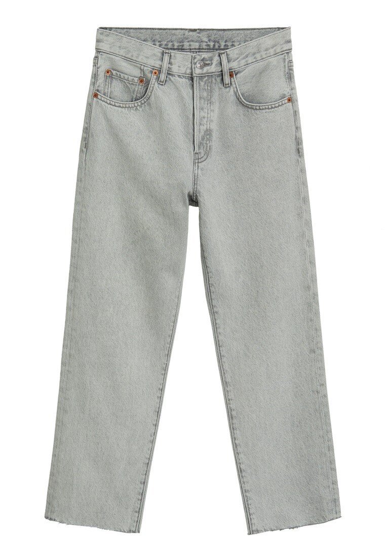 Mango Straight leg jeans grijs denim/greydenim Mango Straight leg jeans grijs denim/greydenim