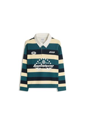 PRINTED PLUSH - Piké - green