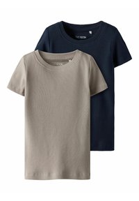 TWO SOON - OBERTEIL 2ER-PACK KURZARM - T-shirt basique - navy blazer Image miniature 1