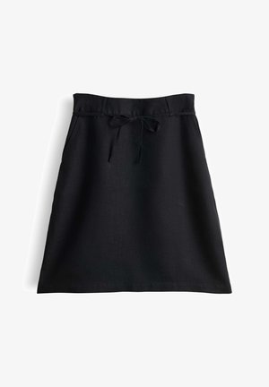 OPUS, SLIM FIT MID RISE - A-lijn rok - black