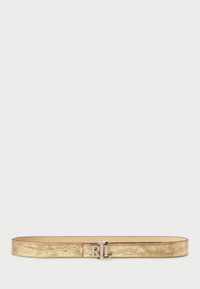 LOGO REVERSIBLE METALLIC EMBOSSED BELT - Ceinture - platinum/sand dune