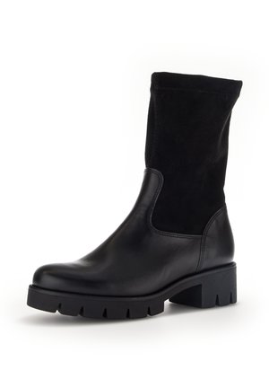 Platform ankle boots - schwarz
