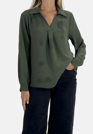 Bluse - khaki