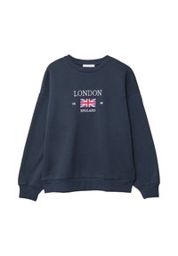EMBROIDERED LONDON  - Športni pulover - mottled dark blue