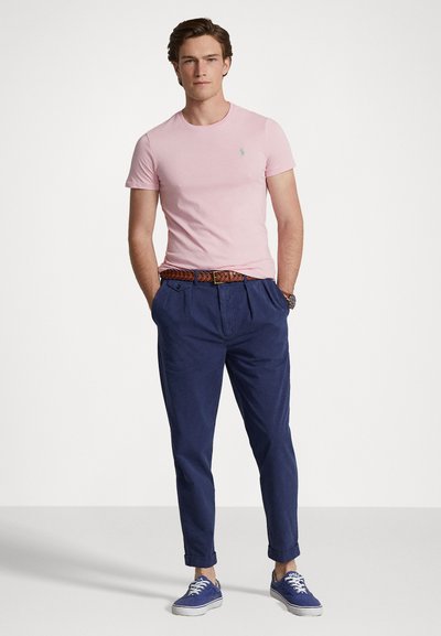 Polo Ralph Lauren CUSTOM SLIM FIT JERSEY CREWNECK T-SHIRT - Pamata T-krekls - garden pink