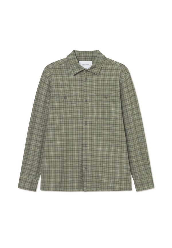 JOHN CHECK - Shirt - olive night3