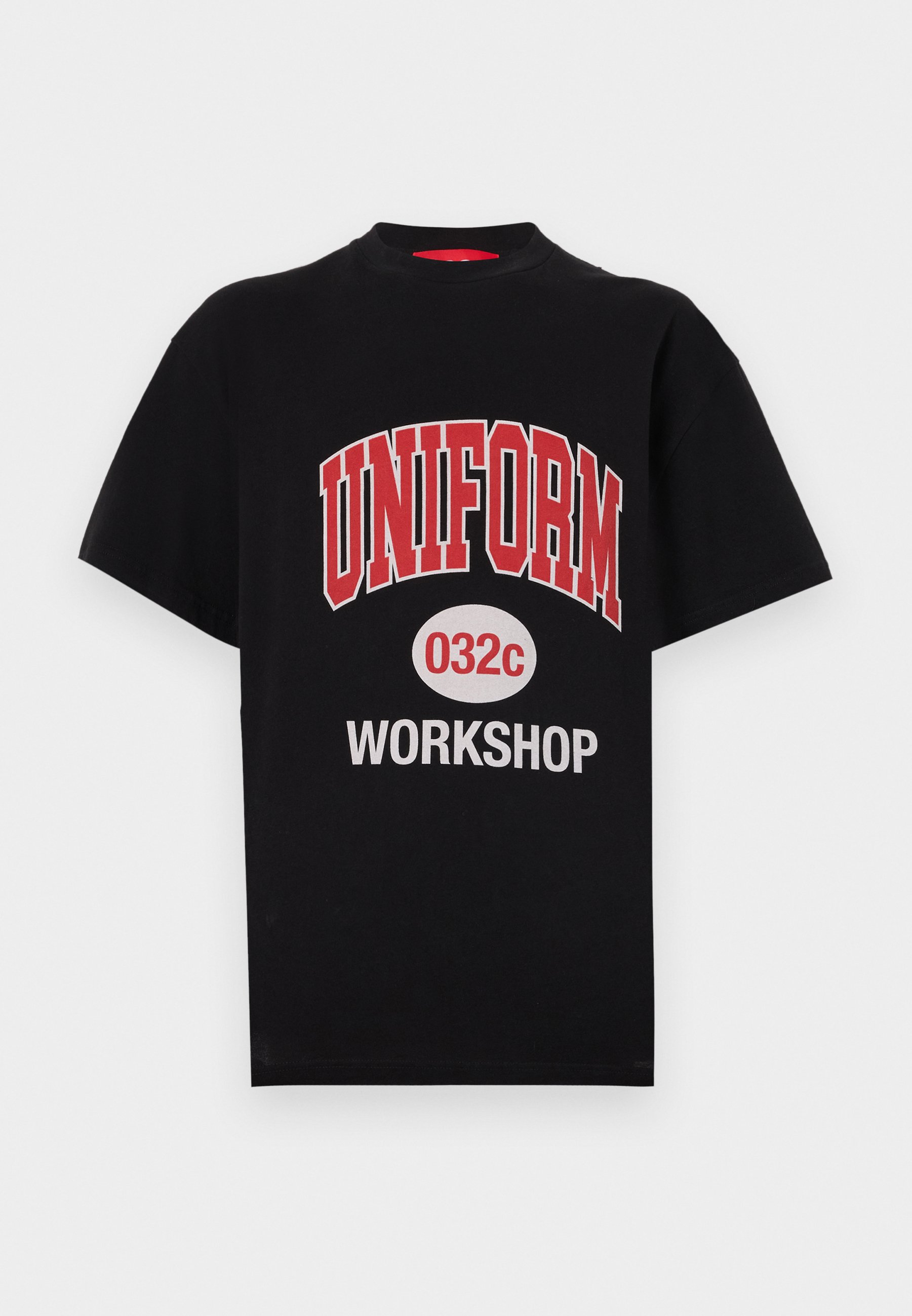★032c★ U LUCKY STRIKE OVERSIZED TSHIRT WASHED BLACK LUCKY LUCKY STRIKE