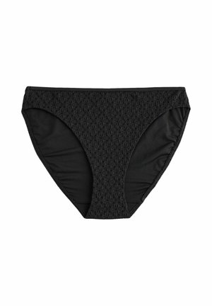 HIGH LEG STANDARD - Slip bikini - black broderie