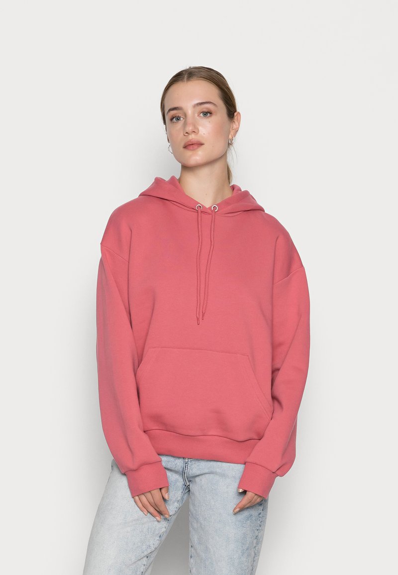 Monki Sweatshirt com capuz - red