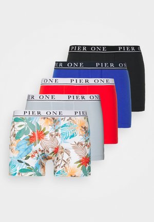 Pier One 5 PACK - Boxers - black/red/light blue