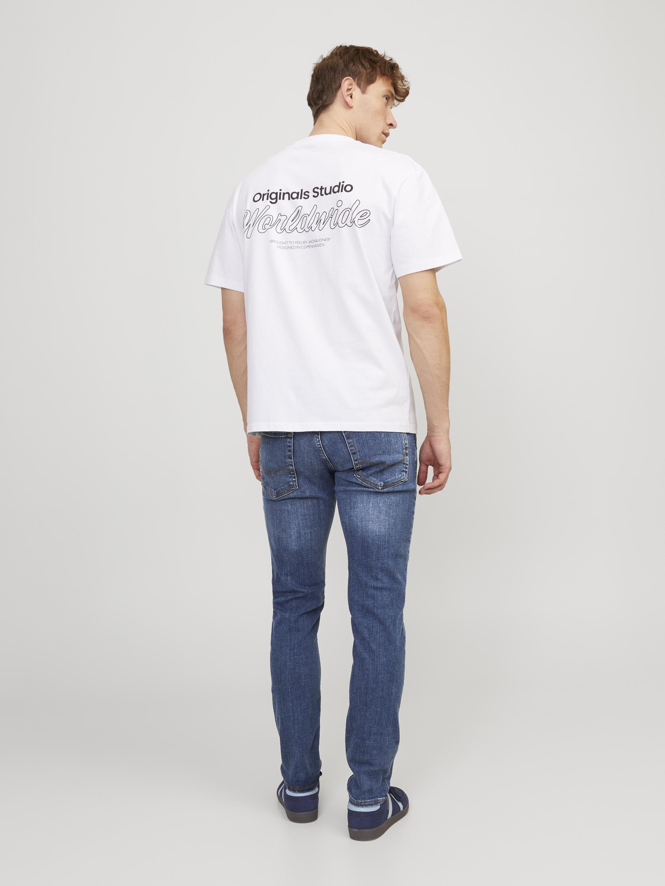 Jack & Jones JJIGLENN JJORIGINAL - Jeansy Relaxed Fit/niebieski