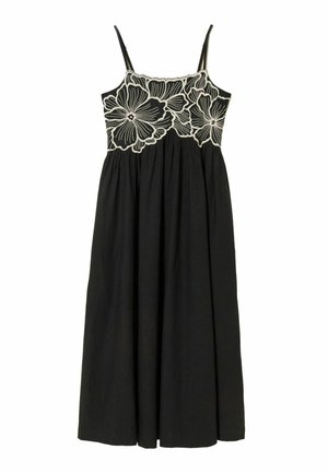 FatFace, REGULAR FIT - EMBROIDERED MIDI DRESS  . - Hverdagskjole - black