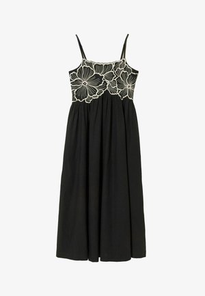 FatFace, REGULAR FIT - EMBROIDERED MIDI DRESS . - Vapaa-ajan mekko - black