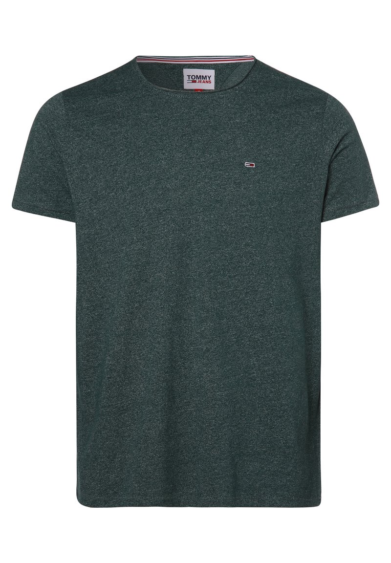 Tommy Jeans SLIM JASPE CREW NECK - T-shirt básica - dark turf green