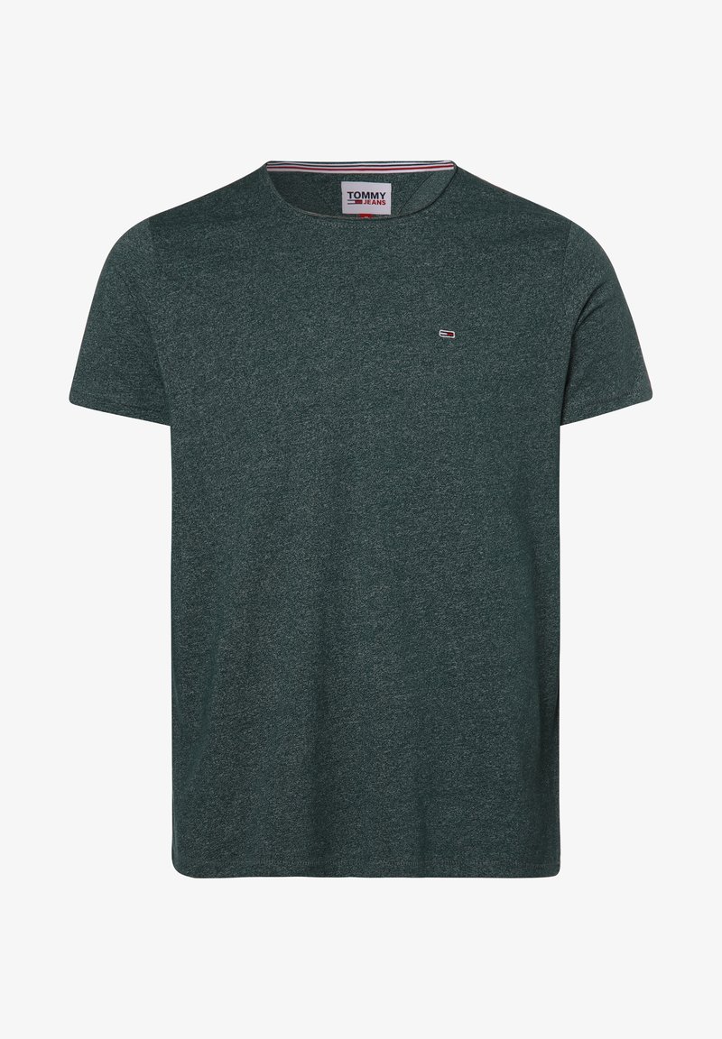 Tommy Jeans SLIM JASPE CREW NECK - T-shirt básica - dark turf green