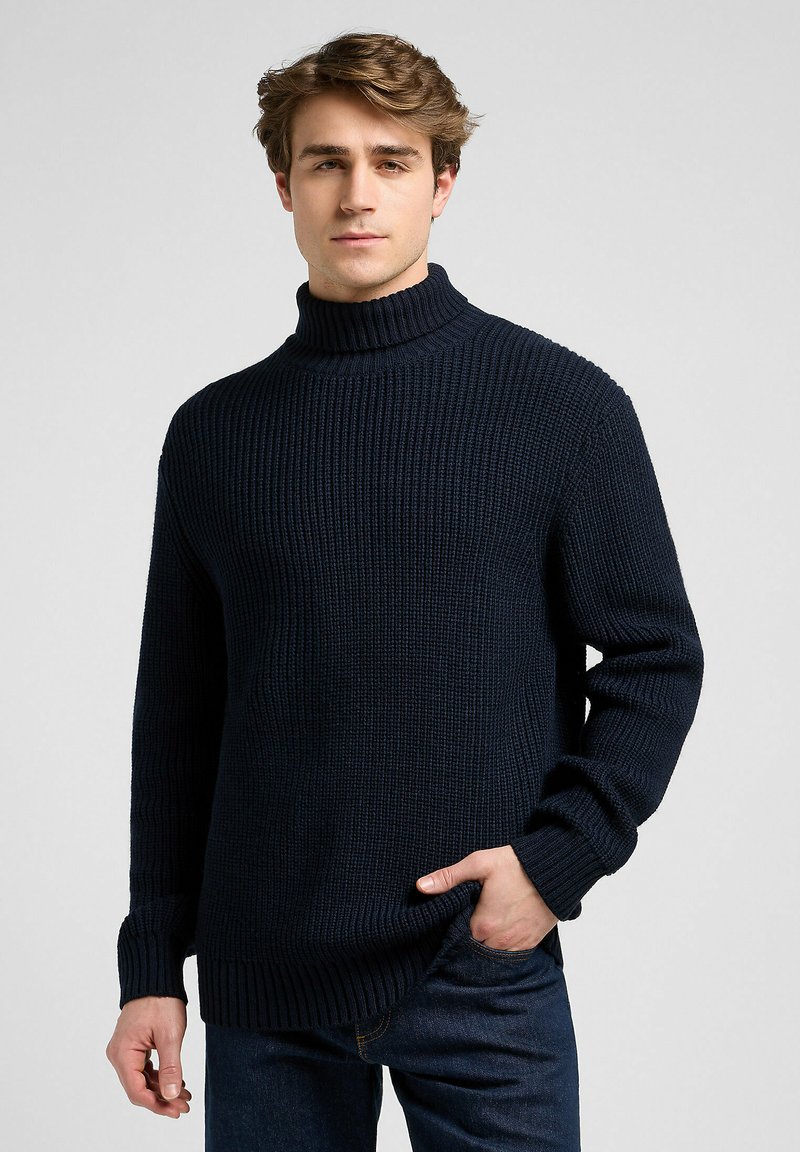 Lee LONG SLEEVE HEAVY TURTLE NECK - Maglione - rivet navy