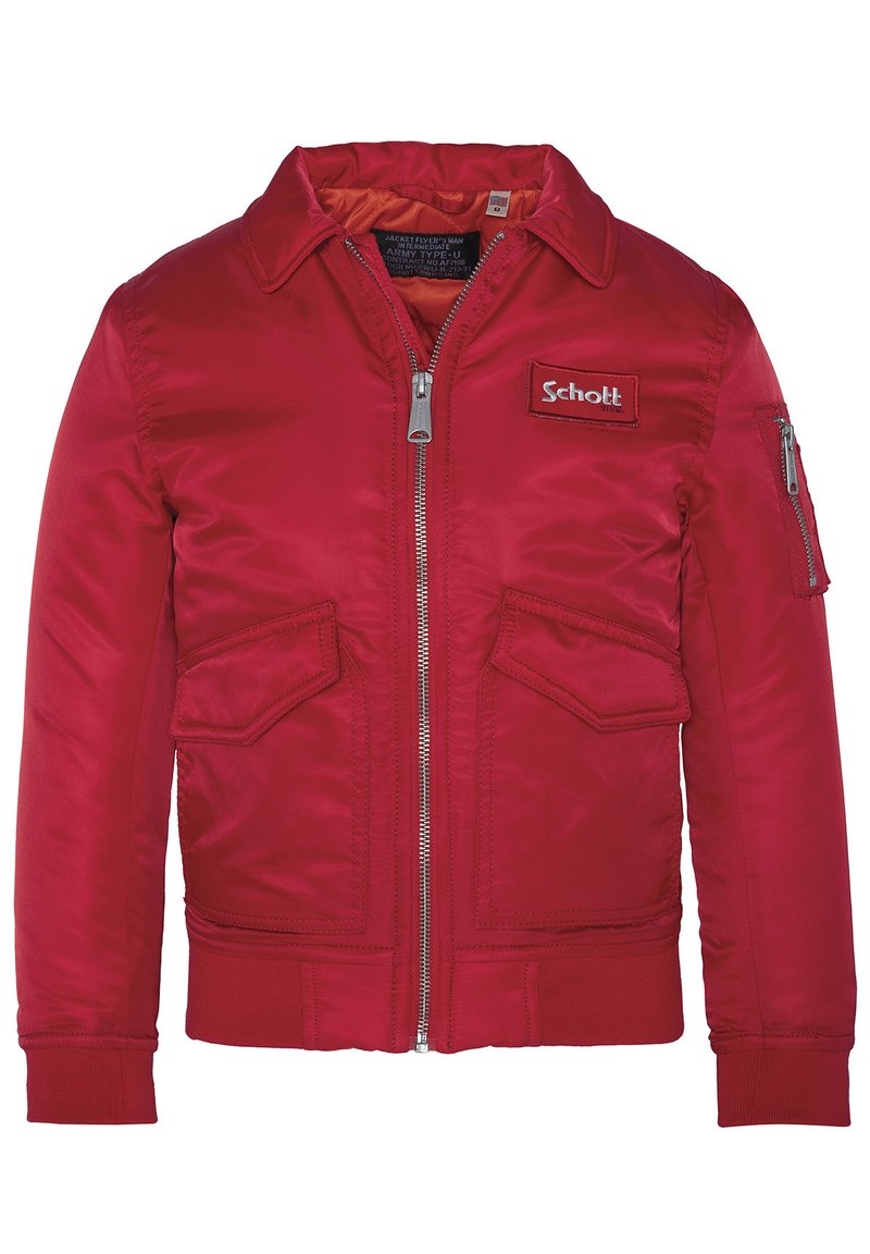 Schott Bomberjacks rood Schott Bomberjacks rood