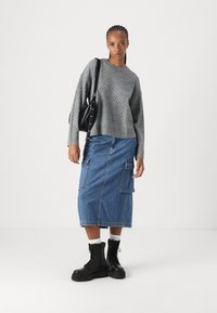 JDY JDYBIGUM O-NECK - Džemperis - medium grey