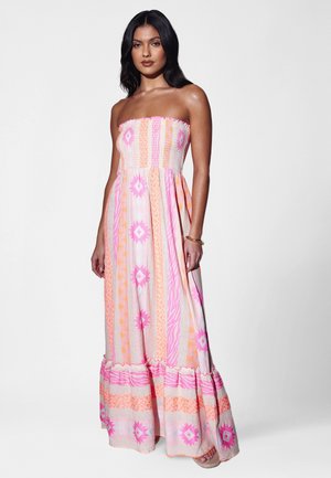 South Beach, SMOCKED BANDEAU TIERED  - Robe longue - multi