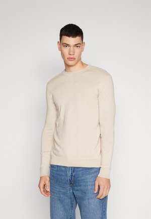 SLHBERG CREW NECK  - Trui - oatmeal