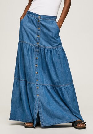 JEWEL - Falda larga - denim