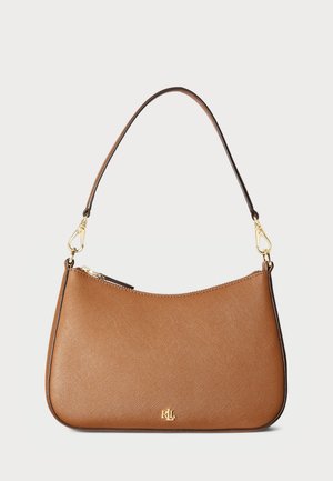 Lauren Ralph Lauren CROSSHATCH LEATHER MEDIUM DANNI BAG - Käsilaukku - light brown