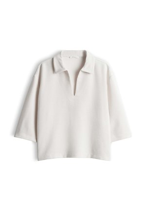 OPUS, RELAXED FIT RIB TEXTURE - Poloshirt - light cotton