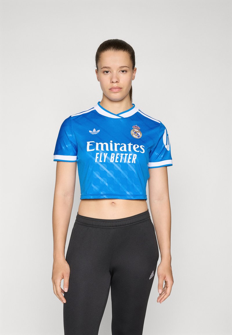 adidas Originals REAL MADRID THIRD WOMEN CROPPED - Klupska odjeća - bluebird