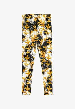 Versace, LEGGINGS MULTICOLOUR - Legging (type pantalon) - black white yellow