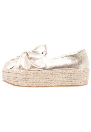 Espadrilles - gold-coloured