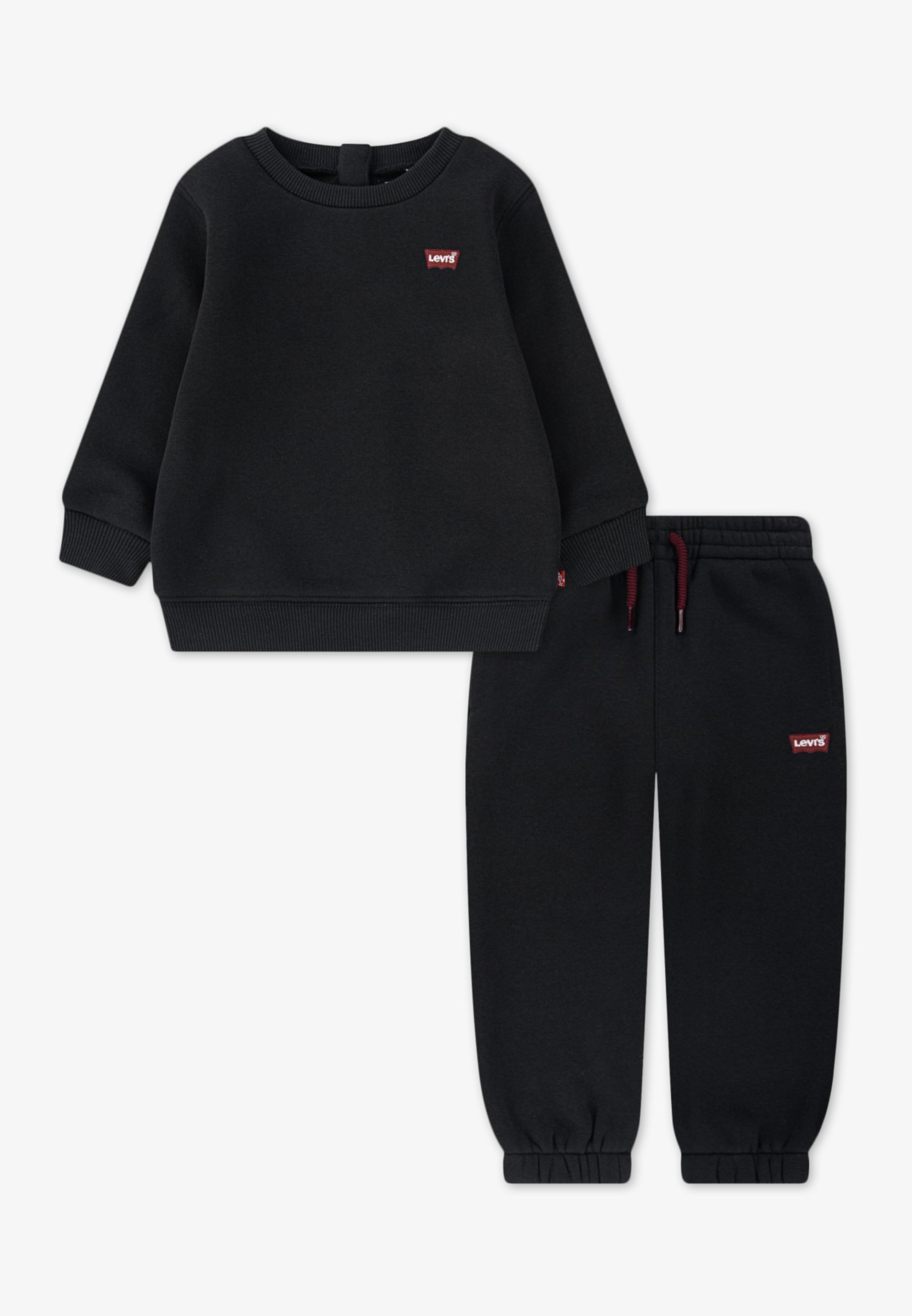 Levi's® CREW JOGG SET UNISEX - Tracksuit - jet black/black
