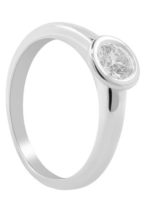 MUAU Schmuck SOLITAIRE - Ring - weißgoldfarben
