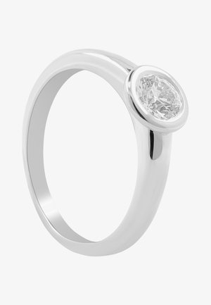 MUAU Schmuck SOLITAIRE - Ring - weißgoldfarben