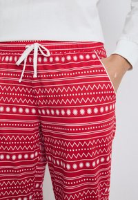 LASCANA XMAS  - Pizsama szett - white/red