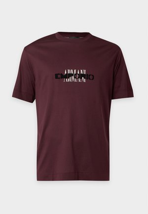 Emporio Armani, Μπλουζάκι με στάμπα - bordeaux