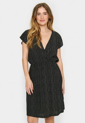 Saint Tropez EDUASZ  - Jurk - black mini dot