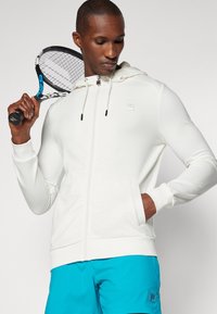 Fila ROBIN - Majica s kapuljačom i patentnim zatvaračem - white alyssum