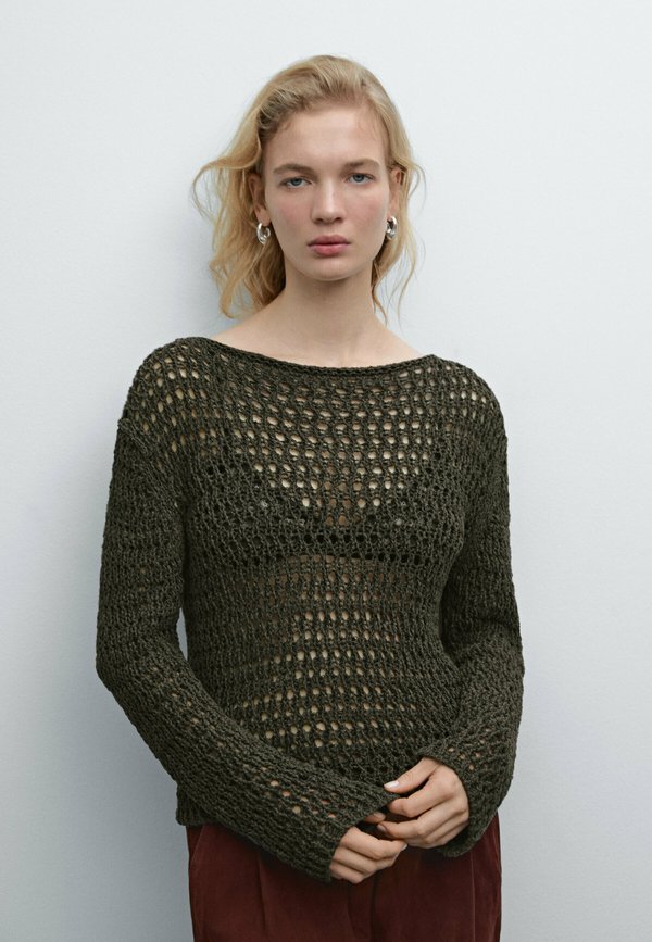 CUTWORK - Jumper - khaki